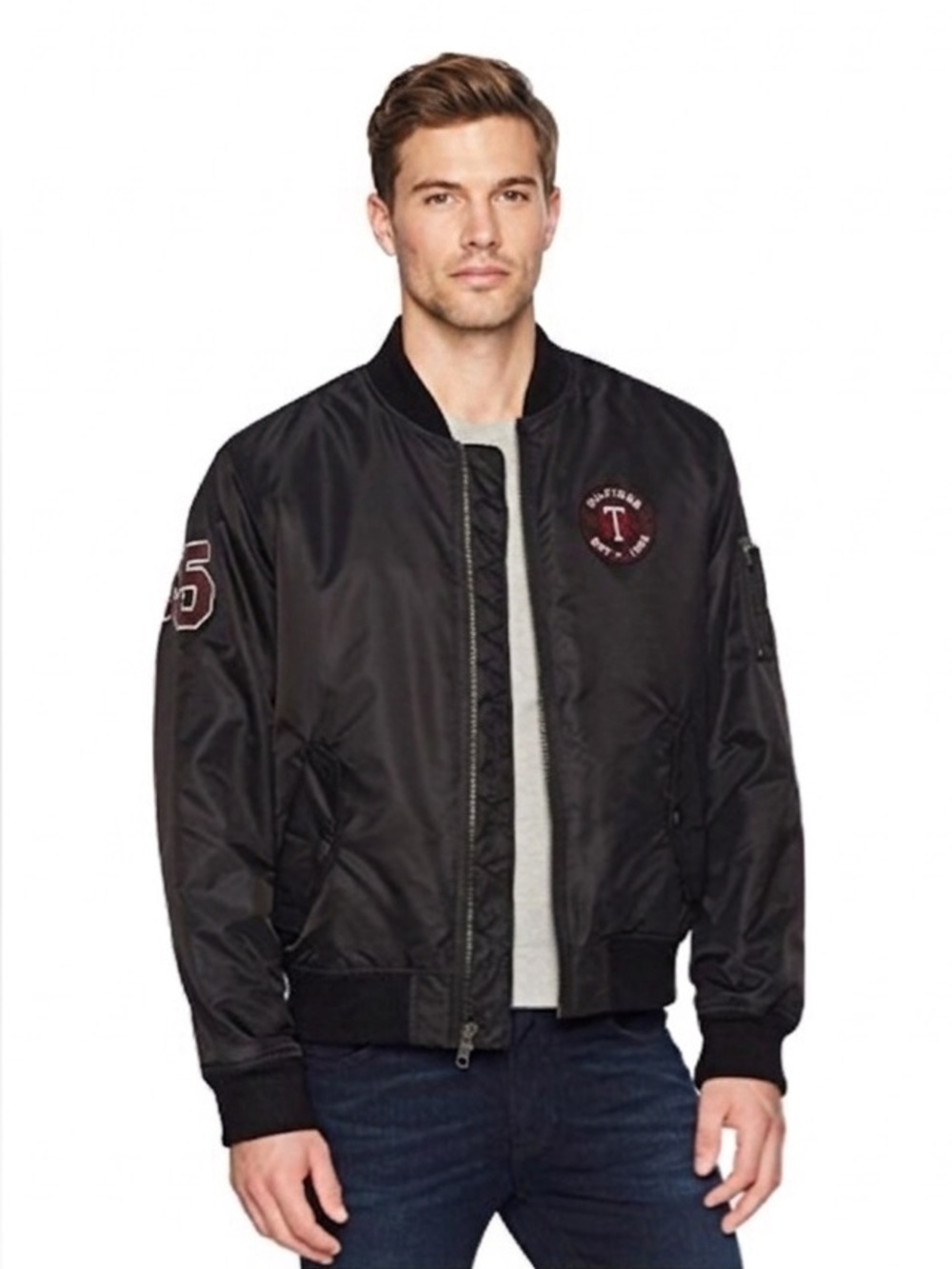 Men's Black Bomber Jacket